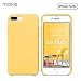 Produktbild Moxie Schutzhülle iPhone 7 Plus/8 Plus [BeFluo] Schutzhülle aus Silikon dünn und leicht für iPhone 8 Plus und iPhone 7 Plus, Innenseite Mikrofaser, stoßfest und Kratzfest, für iPhone 8 +/7+, Hellgelb