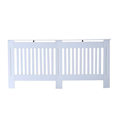 Homcom® Heizkörperverkleidung Heizkörperabdeckung Heizungsverkleidung Heizkörper Radiator Cover Abdeckung (Modell2/172x19x81 cm)