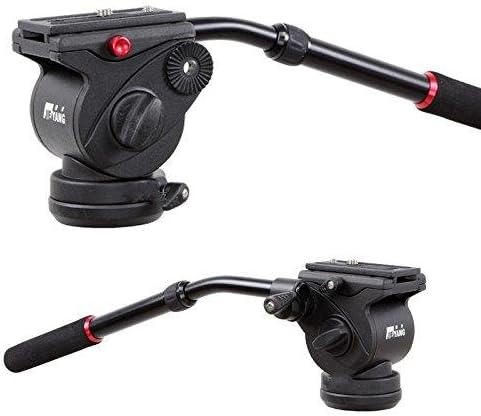 Yingku JY0506 video DSLR Camcorder Fluid Tripod Head Drag Slider Rail Handle