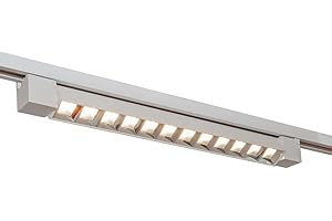 VR VETRINEINRETE Vetrineinrete® Faretto track orientabile da binario 26 watt 12 led faro bianco o nero monofase luce fredda 6500k naturale 4000k calda 3000k (Bianco Luce Naturale 4000k)