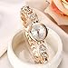Produktbild House full of romance Lvpai P019 Retro Armband Edelstahl Strass Kleine Uhr Für Frauen (Color: : Gold)