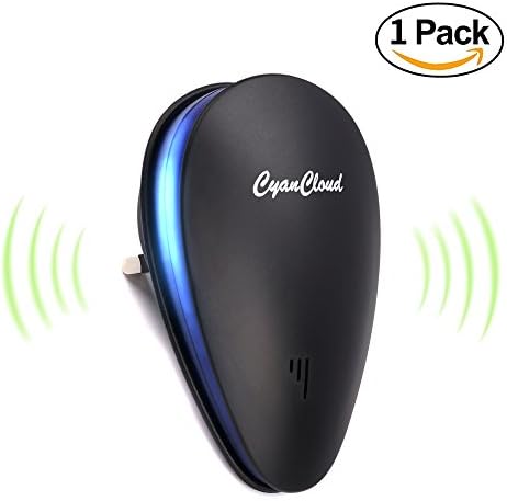 CyanCloud Ultrasonic Pest Repellent, Electronic Plug In Indoor Pest Repeller for Mouse, Bed Bugs, Mosquitoes, Roaches, Spiders, Non-toxic Environment-friendly, Humans &amp; Pets Safe(Pack of 1)