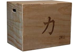 ‎STRENGTH SHOP Grosse Plyo Box aus Holz - 76 cm x 61 cm x 51 cm - Plyometric Wood Jump Sprungbox