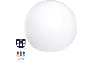 Lumisky 303091 - Lamapara LED portátil con mando a distancia (50 x 50 x 50 cm, 7,2 W), diseño de esfera