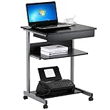 Ideal für kleine Räume - Man kann in einem begrenzten Raum benutzen, ganz oben für Laptop, unten für Drucker, Bücher, Dokumenten usw.