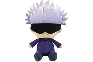 NUWIND Anime Jujutsu Kaisen Figuras de muñeca de Peluche Yuji Itadori Gojo Satoru Plushie Llavero de Juguete de Peluche Cosplay Props Colgantes Novedad para los Fans de los niños - 10cm Gojo Satoru
