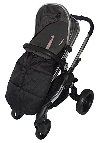 Deluxe Footmuff / Cosy Toes Compatible With iCandy Strawberry Pushchair Black