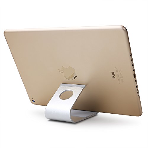 hengsheng Aluminium Multi Winkel Universal Handy und Tablet Ständer für iPhone, iPad, Samsung Galaxy, HTC, Nexus und mehr Silver-S - 2