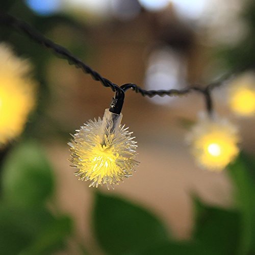 InnooTech 20er LED Solar Lichterkette Garten Kugel Außen Warmweiß 4,8 Meter, Solar Beleuchtung Kugel für Party, Weihnachten, Outdoor, Fest Deko usw. - 3