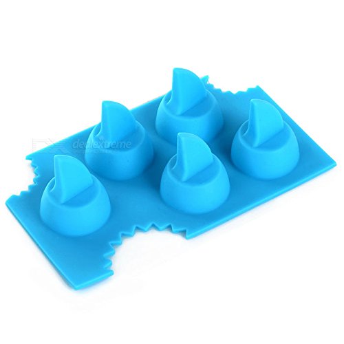 HelpCuisine silicone Shark fin ice cube tray (Eiswürfelform Hai Shark) - 6