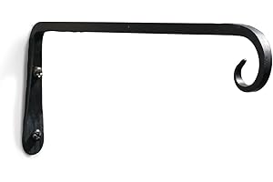 Nelson Garden 1933 Pflanzenhalterung Schmiedeeisen in Schwarz - Wandhalterung Pflanzen - 25 cm lang