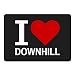 Produktbild Mousepad Classic I Love Downhill schwarz