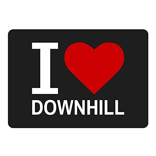 Preisvergleich Produktbild Mousepad Classic I Love Downhill schwarz