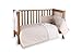 Clair de Lune Stardust Cot/ Cot Bed Quilt/ Bumper and Sheet Set (3 Pieces, Cream)