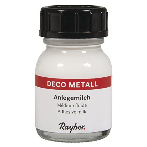 Rayher 22657000 Deco-Metall-Anlegemilch, 25 ml / Flasche, SB-Btl 1Flasche
