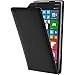 Produktbild PhoneNatic Kunst-Lederhülle für Nokia Lumia 830 Flip-Case schwarz + 2 Schutzfolien