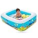 Produktbild Aufblasbarer Pool Planschbecken Kinderpool Baby Badewanne eckig aufblasbarem Boden Balkon 115 x 85 x 35 cm