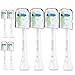 Produktbild Ersatzbürsten für Philips Sonicare DiamondClean, kompatibel mit ProResults, EasyClean, FlexCare, HealthyWhite Aufsteckbürsten, HX6068 Bürstenköpfe mit Kappen von HSYTEK