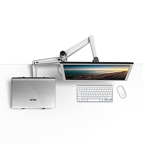 OPUS 2 344361 Monitor/Laptop Arm, 25,4-38,1 cm (10-15-Zoll) matt aluminium/ weiß - 8
