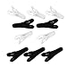 Produktbild RotSale® 10x Gemischt Farben Weiß Schwarz Lang Kabel-Clip Kopfhörer Klammer Smartphones Headset Headphone Kopfhörer Kabel Halter