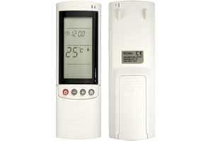 LELUKEE Pilot zastępczy do klimatyzatora Airwell RC08A, pilot zdalnego sterowania do klimatyzatora/klimatyzatora Airwell, pompy ciepła, urządzenia inwerterowego