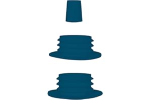 MOZE Dichtungsset -Blue - 3er Set - Dichtungen mit unterschiedlichen Größen - leichte Reinigung und Spülmaschinen kompatibel - Farblich passend Produkten - benutzbar für alle Steckbowls