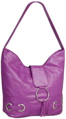 Ruby Purple Faux Leather Shoulder Bag