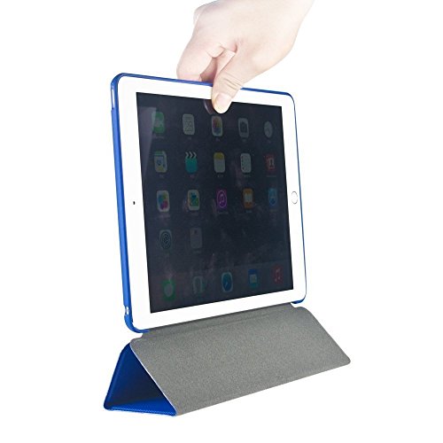 Khomo iPad Mini 4 Hülle Case Dunkelblau Gehäuse mit doppelten Schutz ultra dünn und leicht, Smart Cover – Italic Dark Blue - 4