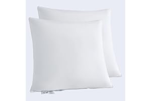 Homyrium Poduszka puchowa 80 x 80 cm, zestaw 2 poduszek z pierza 80 x 80 cm, 80 x 80 cm, puch 1600 g, poduszka z pierza, 100% poszewka bawełniana, 2 sztuki w opakowaniu