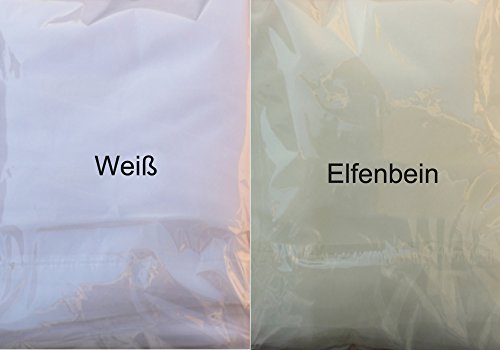 Racksoy Kathedrale Hochzeit Brautschleier Satinkante mit Kamm, Ellenbogen-Länge Schleier (Weiß) - 5