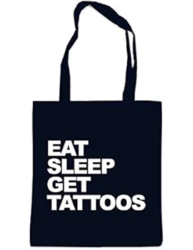 Eat Sleep Get Tattoos Bag Black