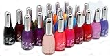 Nail Polish 21 Mixed Shades Pink Orange Blue Yellow Green Purple Many More Colours Asst