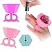 Contever® Wearable Silicone Nail Polish Bottle Holder for Nail Art Design and Salon DIY - Anti Spill (Pink )