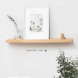 50cm rustique en chêne massif Bois Bloc étagère flottante support mural étagère (plus épaisse)