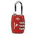 Texas USA - TSA Lock - Red - Mandatory for US Customs ( ONLY ORIGINAL BRANDED LOCK ONLINE ! ) RS.345.00