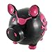 Produktbild Private Label Groß Schwarz/Hot Pink Totenkopf Pig Sparschwein Pirat