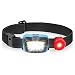 Produktbild Albrillo Super Helle LED Stirnlampe, 90°Einstellbarer LED Kopflampe mit 5 Lichtmodi und Rotlicht, Ideal für Camping, Joggen und Lesen