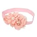 Baby Girl Flower Headband Hair Band Photography Headwear (Peach)