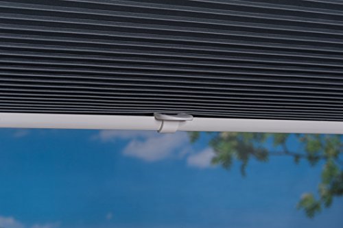 K-home Klemmfix-Doppelplissee 2-in-1 Lichtschutz mit Verdunklung 80 x 130 (B x L) hellgrau / grau - 6
