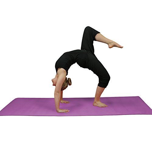 Yoga-Matte LIFE 183 cm x 61 cm x 0,4 cm Yogamatte in vielen Farben rutschfest phthalatfrei für Gymnastik Turnen Pilates - 6