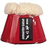 HKM 548025 HKM Hufglocke -Comfort Lack- mit Polsterung, Warmblut, silber