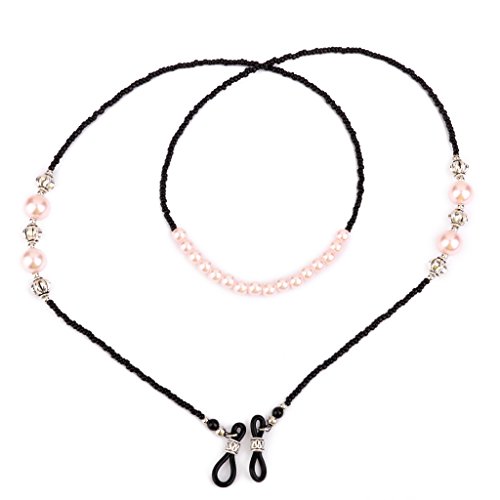 Faux Pearl Decorated Glasses Sunglasses Spectacles Bead Neck Chain Holder