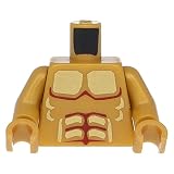 LEGO� Oberk�rper Atlantis Armor mit vergoldeten Muskeln / Arme Perlgold - Lego