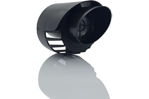 TYGERIX® Terminale Coassiale a Parete per Aspirazione e Scarico Caldaie 60/100 mm | in Polipropilene Nero | Presa d'Aria ed Evacuazione Fumi per Caldaia a Condensazione | Più spessore Più resistenza