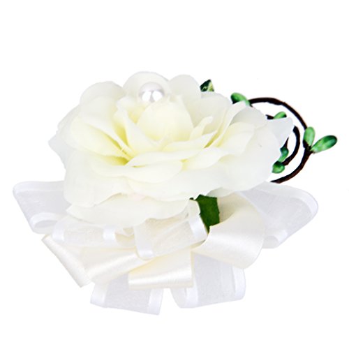 Anstecker Hochzeit Gästeanstecker Hochzeitsanstecker Anstecknadel Corsage – Weiß - 3