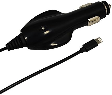 GadgetBoy 1A In Car Charger for Apple iPhone 6 / 6 Plus / 5 / 5S / 5C / iPhone SE / iPhone 7 / iPhone 7S / iPod Touch 5th Gen / iPod Nano 7G / iPad Mini - Black