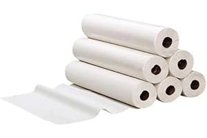 DSTOCK60 - Draps d'examen 6 rouleaux - 80 x 35 cm - 135 formats - pure ouate 2 x 18g