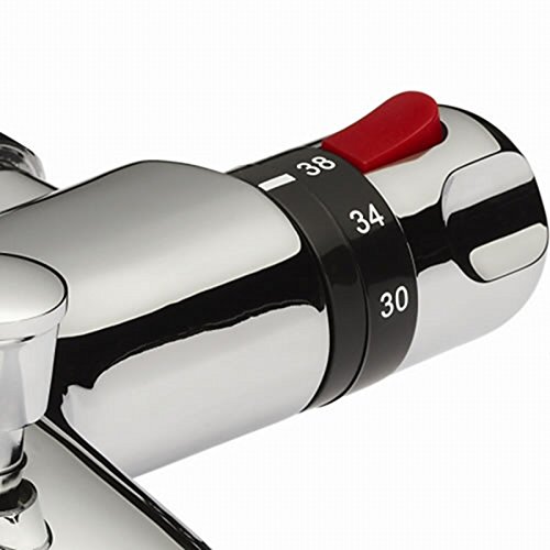 ENKI grifo termostático para llenar bañeras con salida pared ducha set de barra