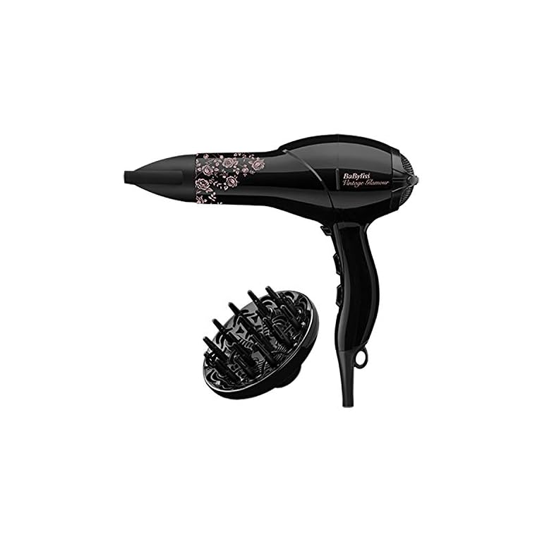 BaByliss Vintage Glamour SalonLight 2100 AC Hair Dryer Black