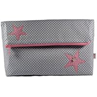 XXL Kulturtasche Kulturbeutel Punkte mit Stern